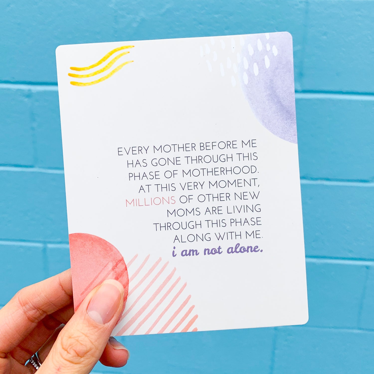 New Mama Affirmation Card from Fourth Trimester Mama