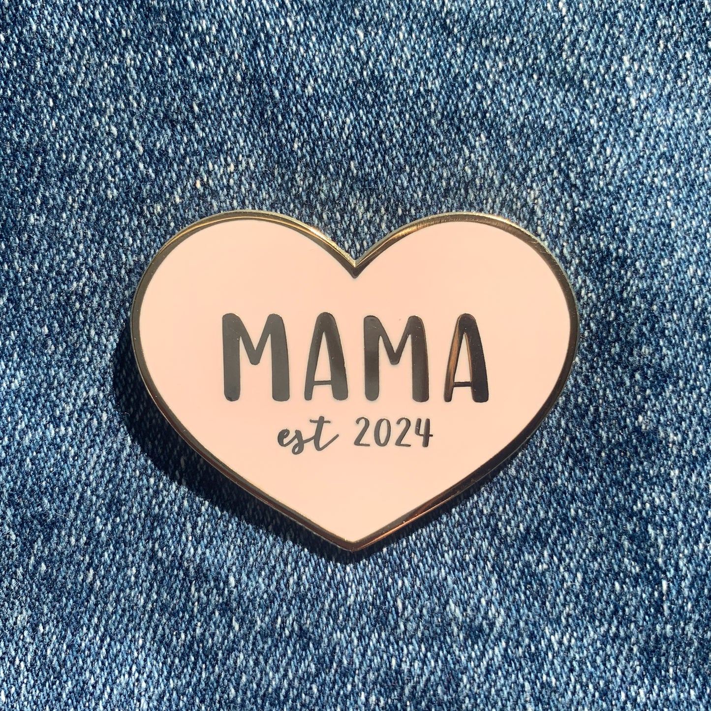 Mama established 2024 enamel pin from Fourth Trimester Mama