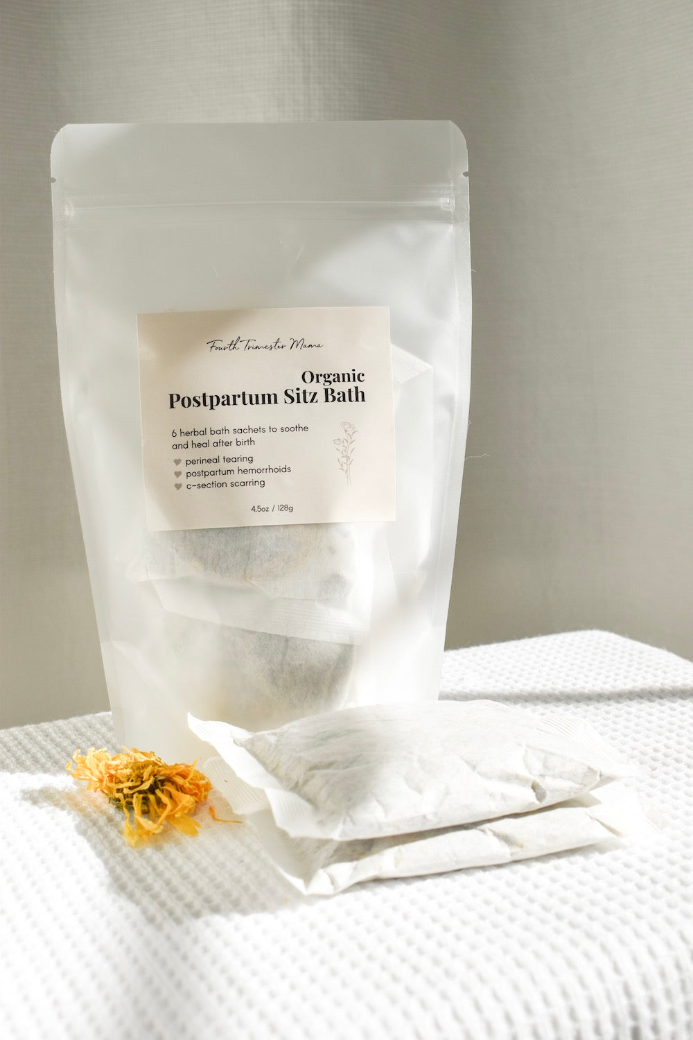 Postpartum herbal sitz bath from Fourth Trimester Mama